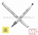 Y49 Pastel green TOUCH Twin Brush Marker