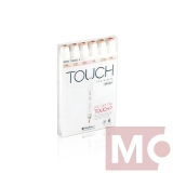 Touch Twin Brush Marker 6ks, pleťové tóny A