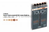 Touch Twin Marker 6ks, pleťové tóny B