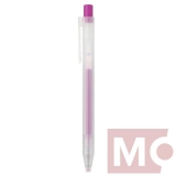0,5mm MUJI fialové pero gelové "CLICKER"