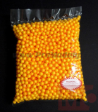 Polystyrenové kuličky žluté Ø 9-11mm, balení 20x28cm