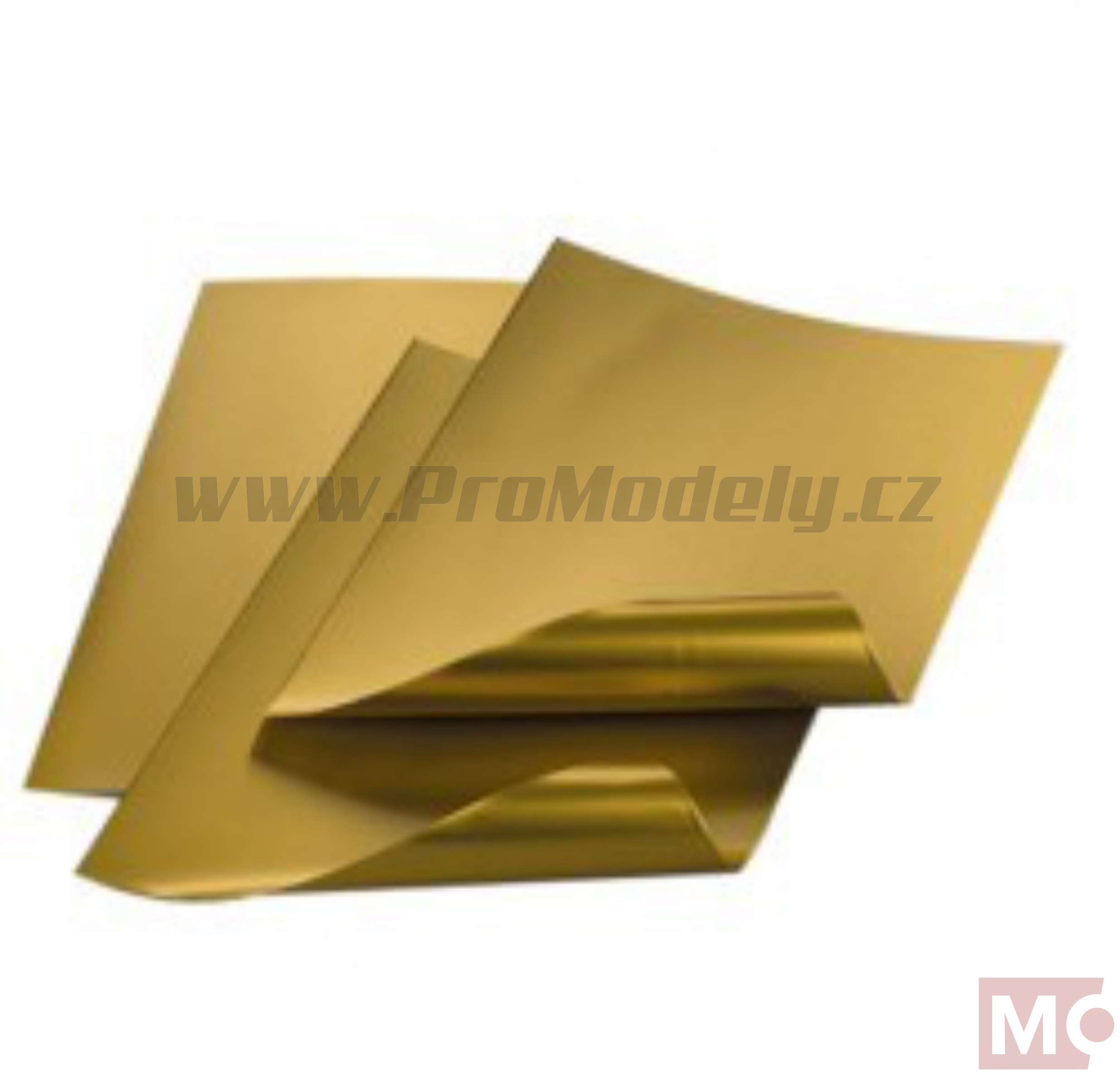 Hliníková fólie zlatá, 20x30cm / 0,15mm