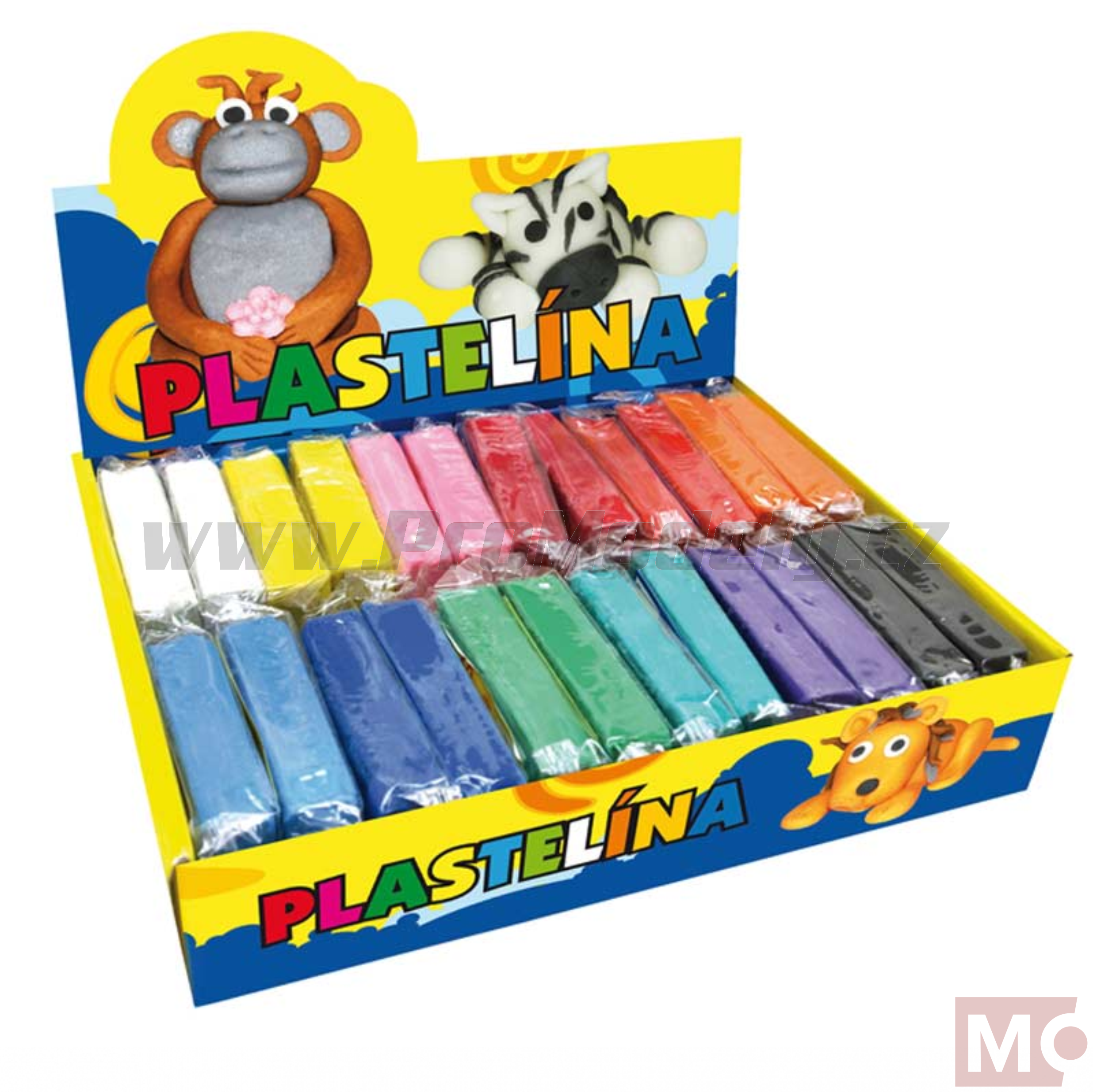Plastelína, 60g, světle modrá