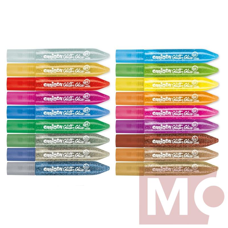 CARIOCA glitrové lepidlo se třpytkami 10,5ml, neonové zelené