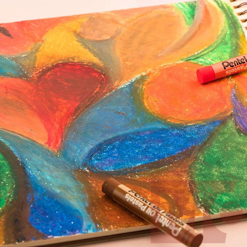 Sada olejových pastelů PENTEL, 50ks