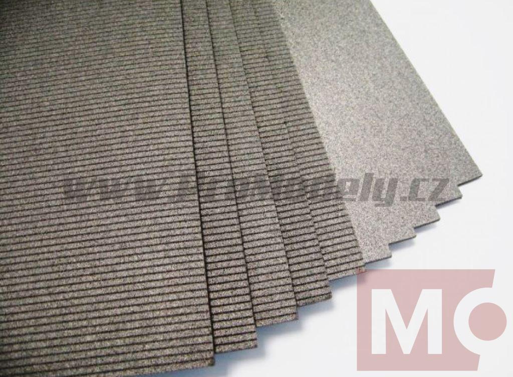 Extrudovaný černo-šedý XPS polystyren 3mm