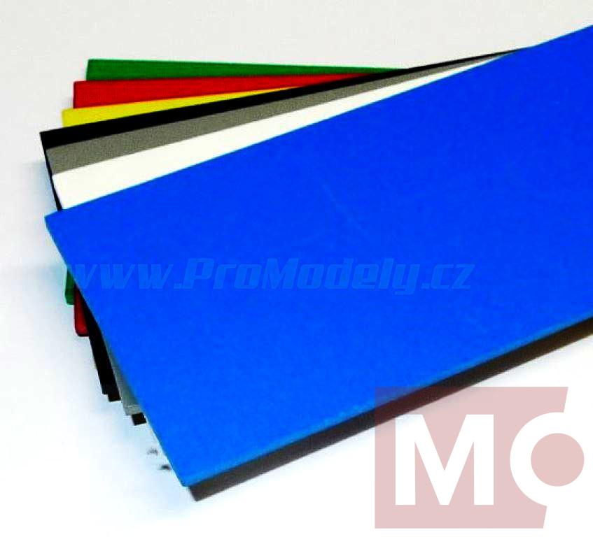 Plastová deska 3mm, modrá, 500x500mm
