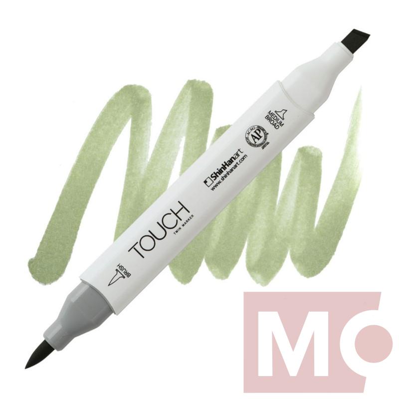 GY233 Grayish olive green TOUCH Twin Brush Marker