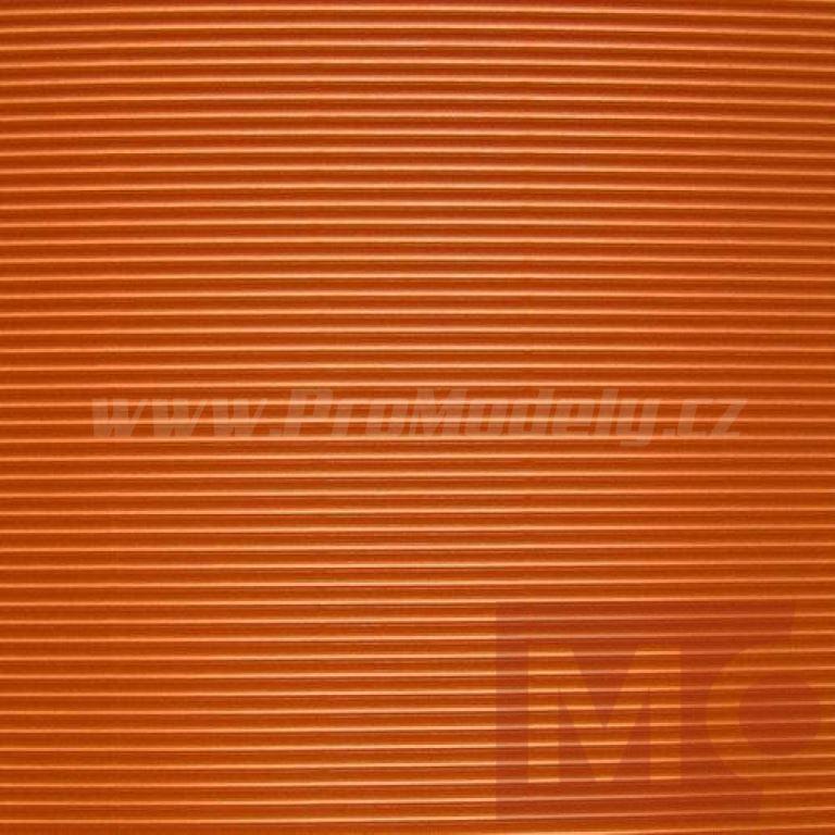 Vlnitá lepenka 260g, 35x25cm, oranžová