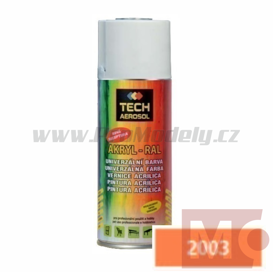 Sprej AKRYL RAL 2003, oranžová pastelová, 400ml