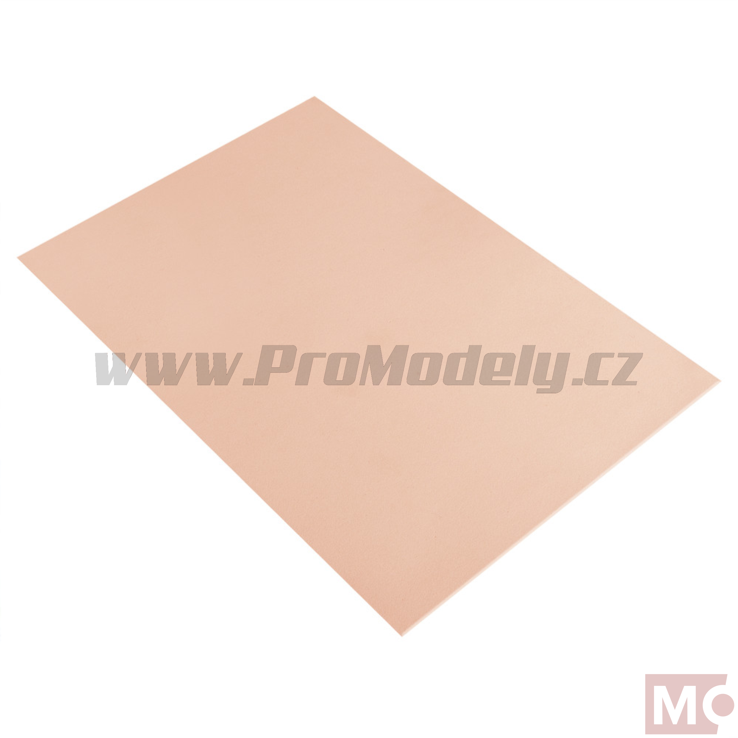 Pěnová guma Moosgummi 20x30cm, 2mm, pleťová