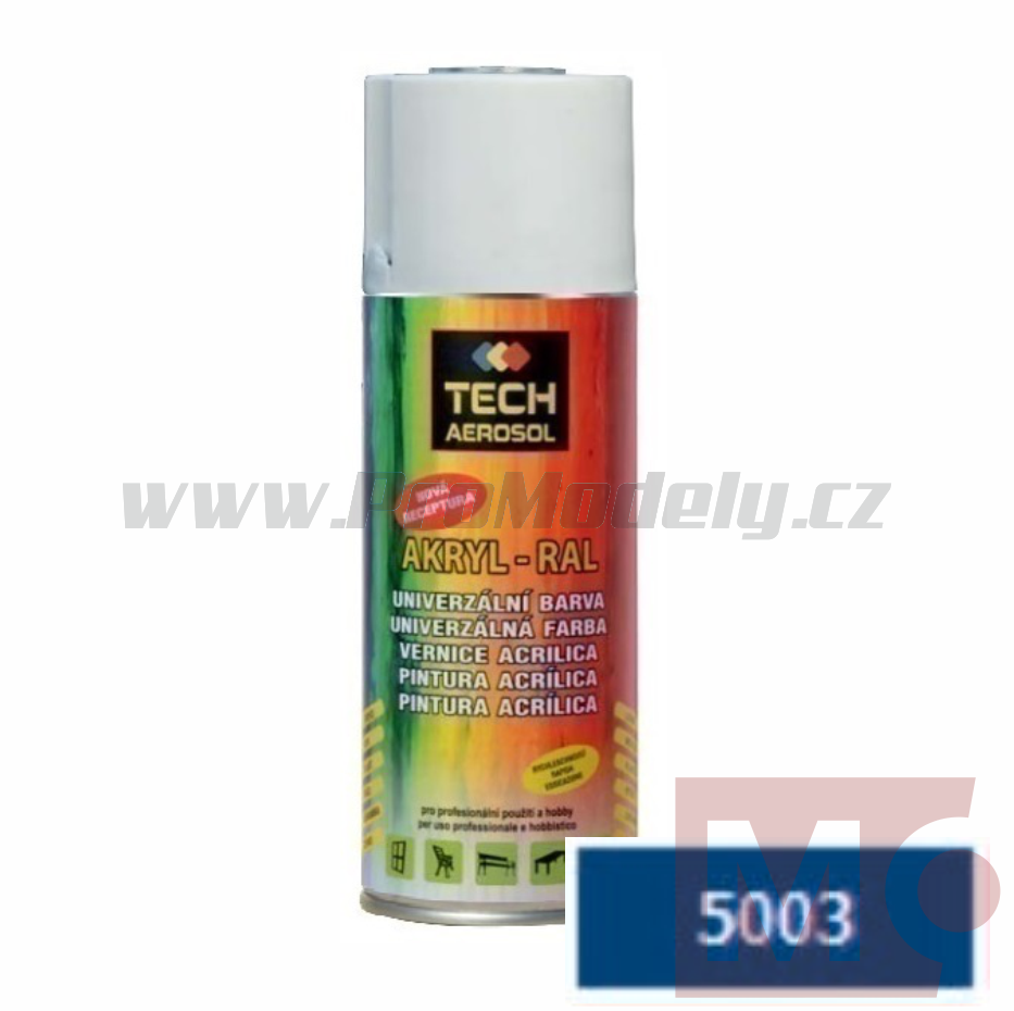 Sprej AKRYL RAL 5003, modrá safírová, 400ml