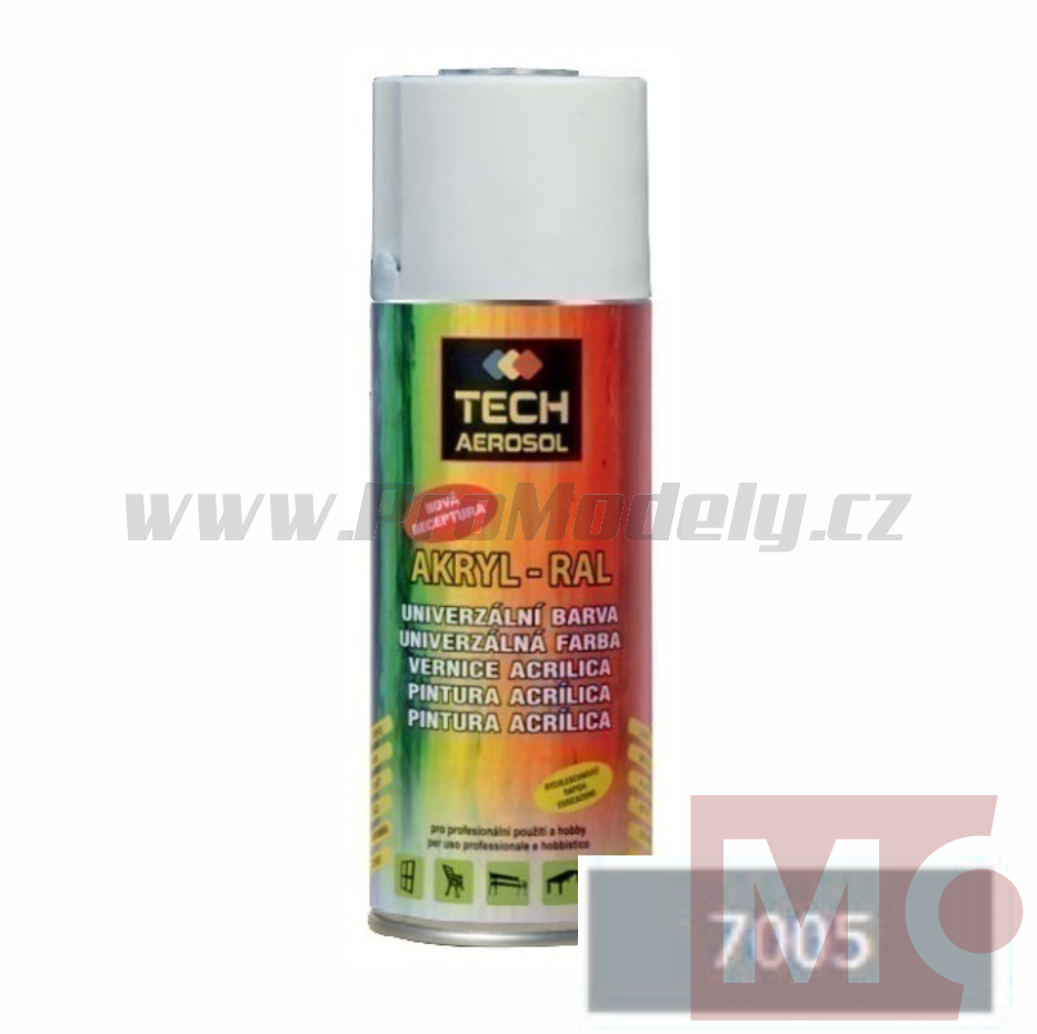 Sprej AKRYL RAL 7005, šedá myší, 400ml