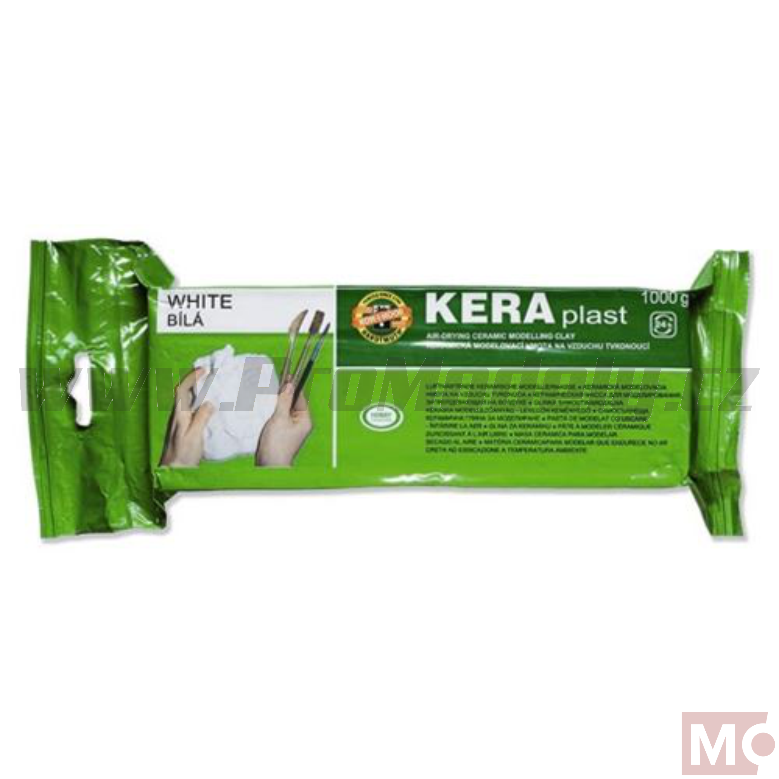 Modelovací hmota, 1000g, bílá