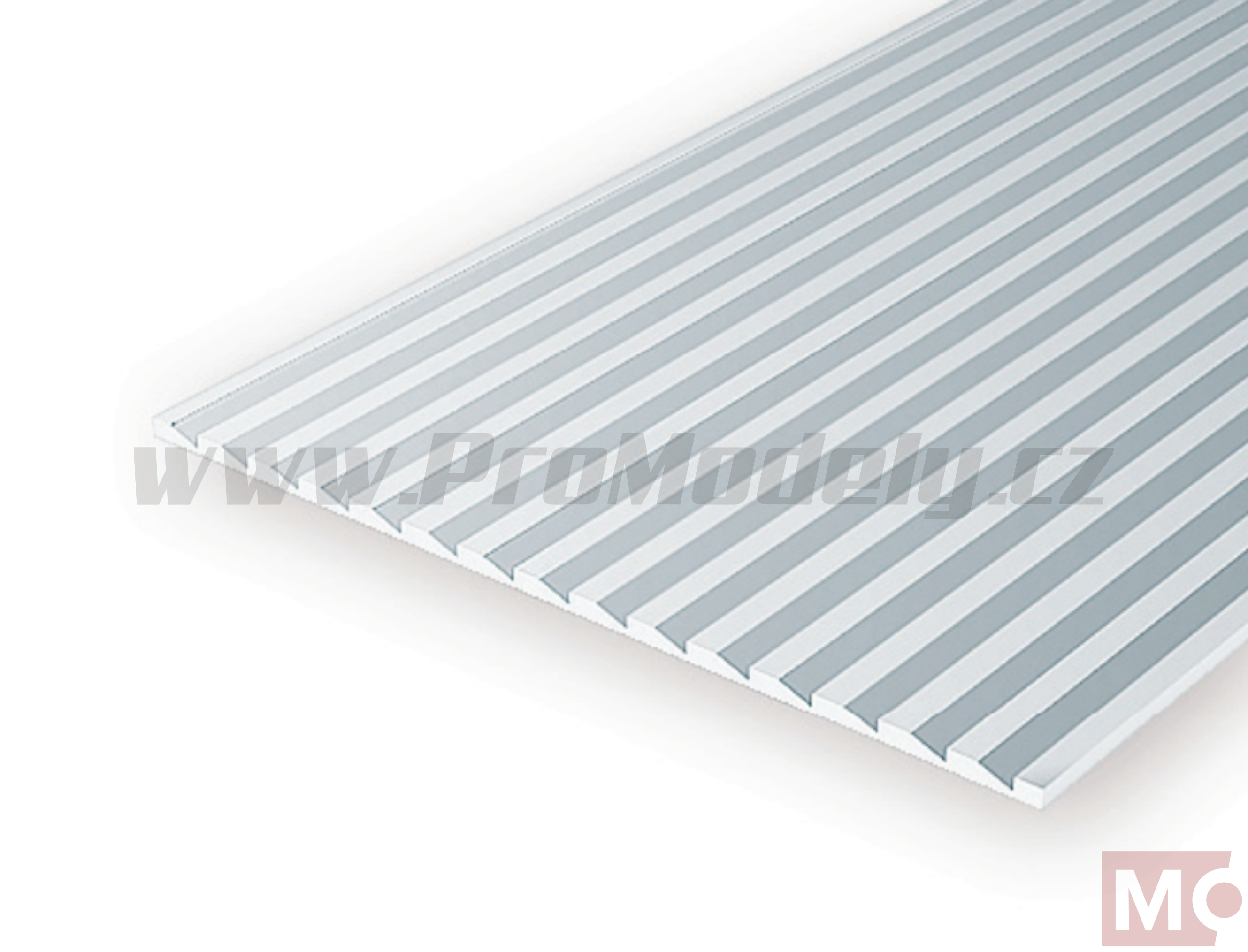 Plastová deska s drážkou "Novelty" (půl-V), 1,0mm I