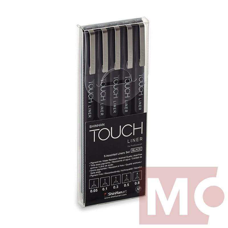 Liner TOUCH sada 5ks, černá