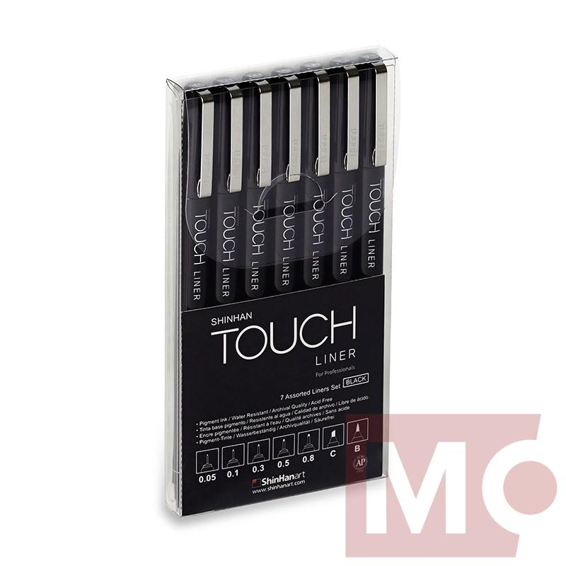 Liner TOUCH sada 7ks, černá