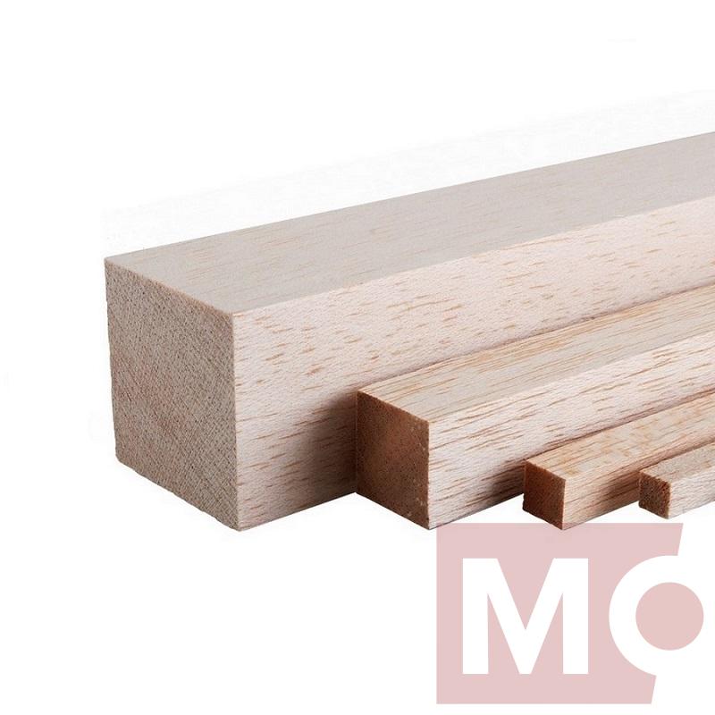 Balsový hranol 6x6mm, 1000mm