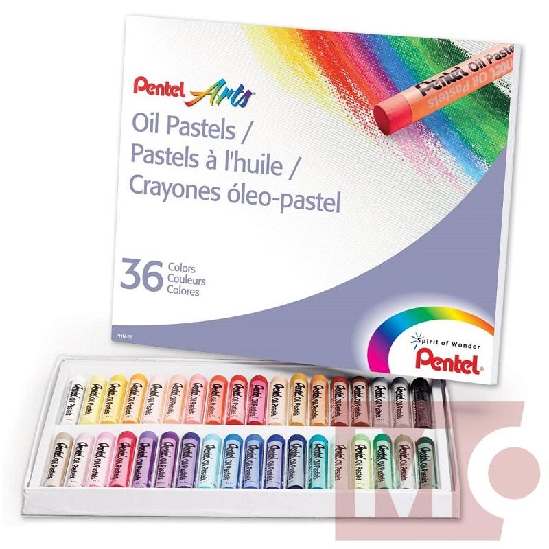Sada olejových pastelů PENTEL, 36ks
