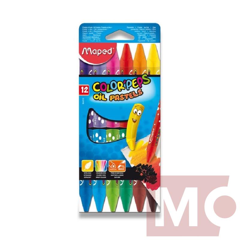 Sada olejových pastelů MAPED Color Peps, 12ks