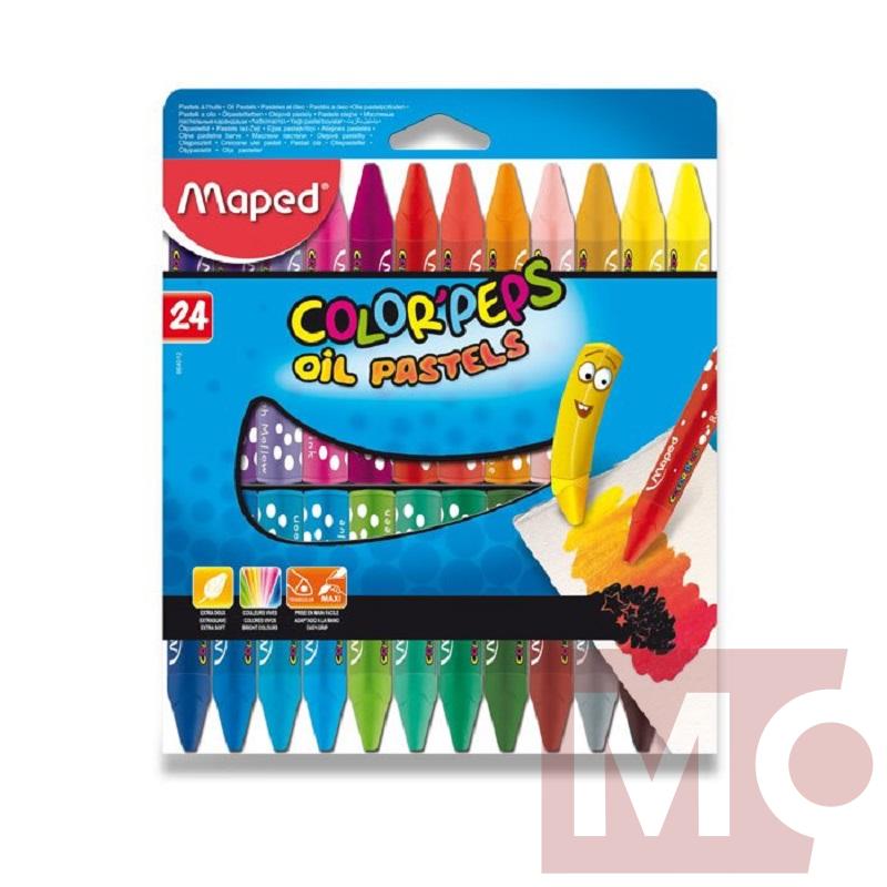 Sada olejových pastelů MAPED Color Peps, 24ks