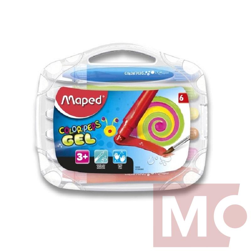 Sada gelových pastelů MAPED Color Peps Gel, 6ks