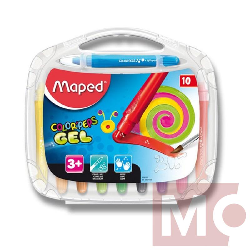 Sada gelových pastelů MAPED Color Peps Gel, 10ks
