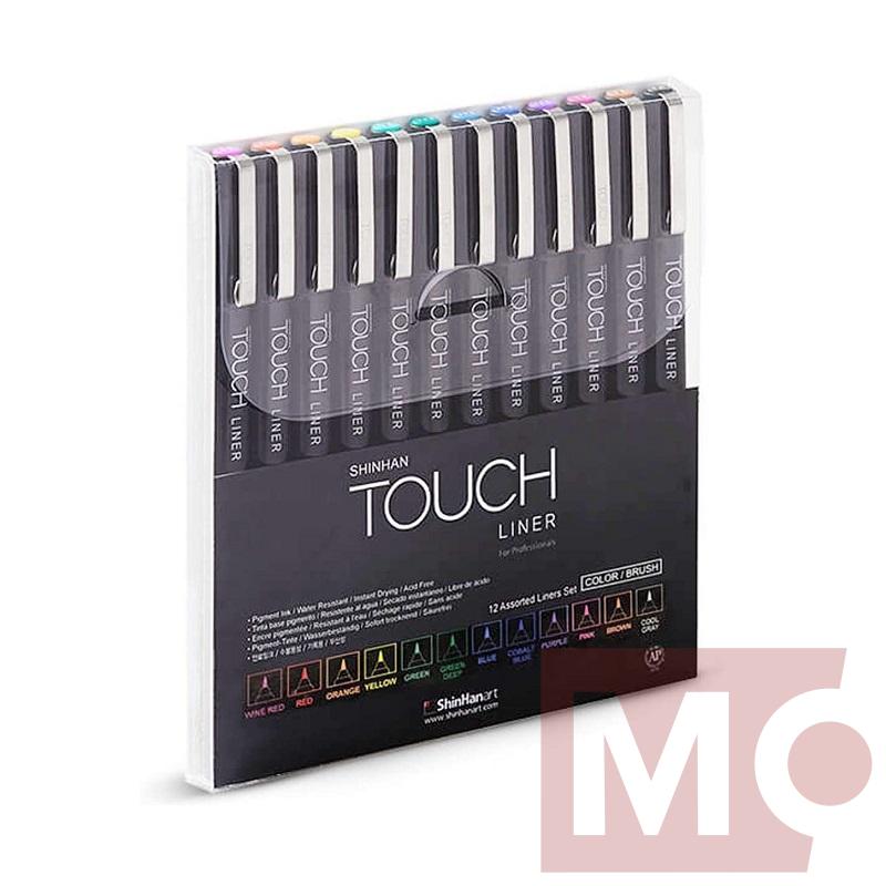 Liner TOUCH sada 12ks, barevná BRUSH