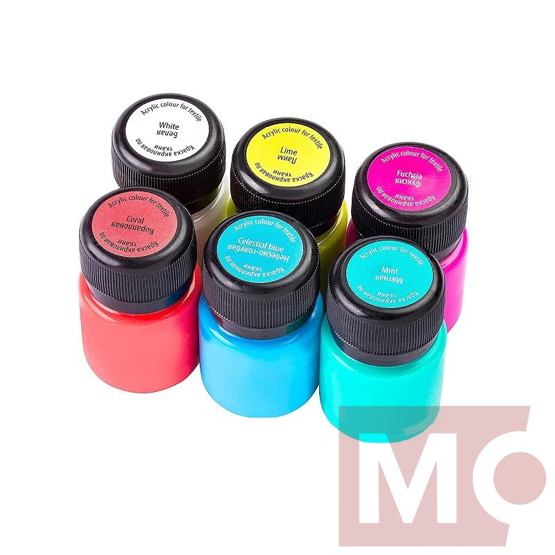 Barva na textil Decola, 6x20ml Trendy