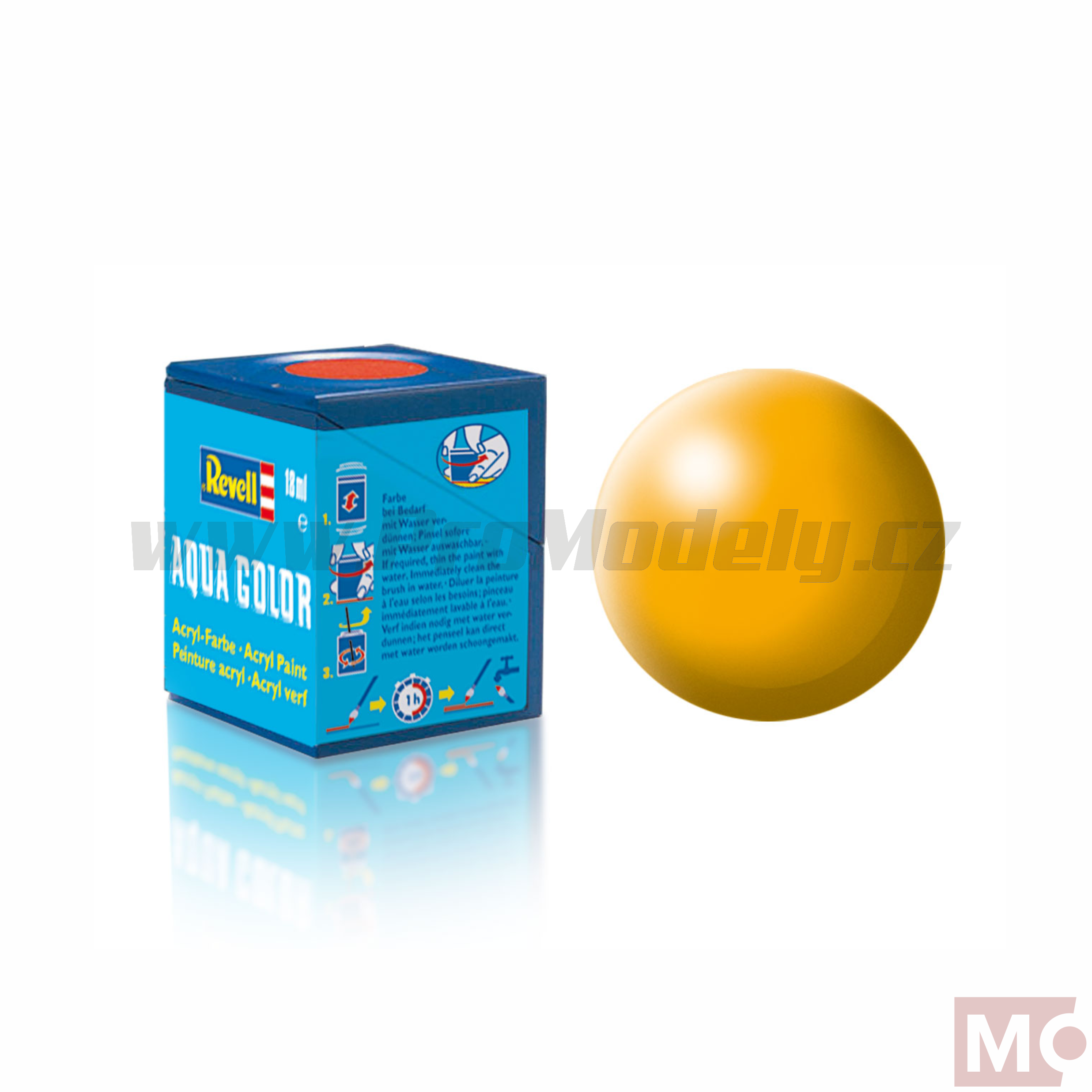 Revell 18ml AQUA 310 tmavě žlutá polomatná