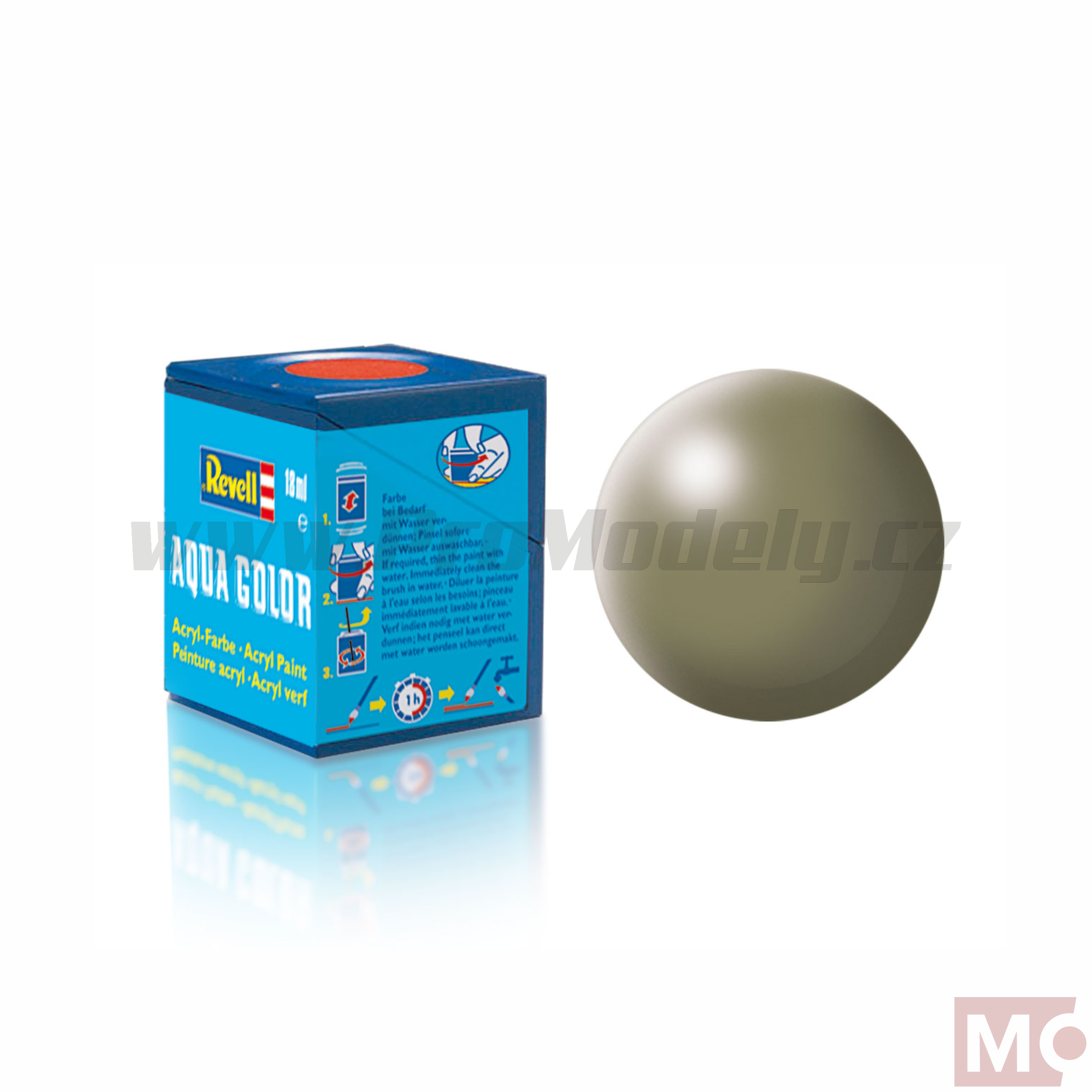 Revell 18ml AQUA 362 zelenošedá polomatná