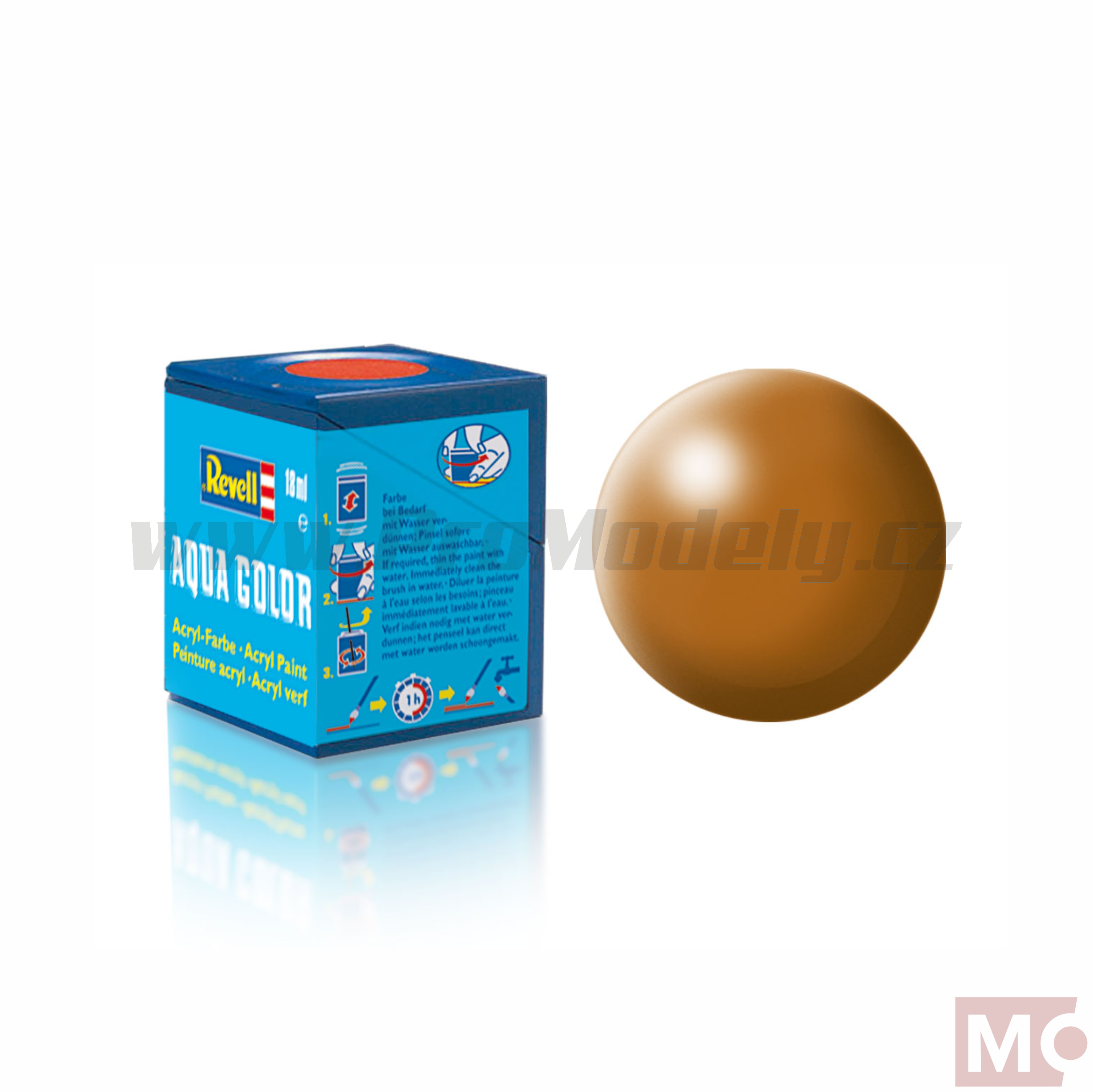 Revell 18ml AQUA 382 dřevěná hnědá polomatná