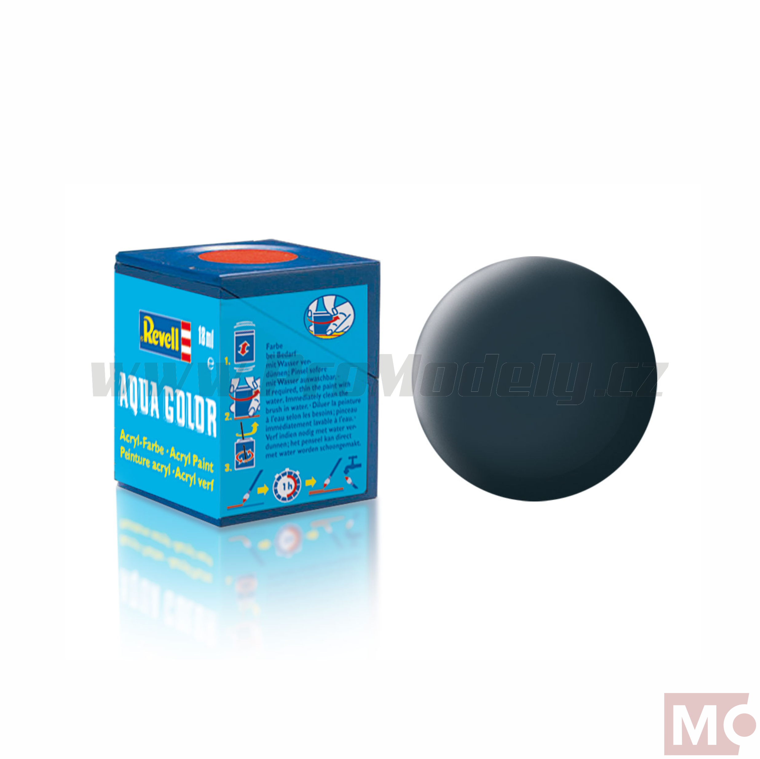 Revell 18ml AQUA 69 žulová šedá matná
