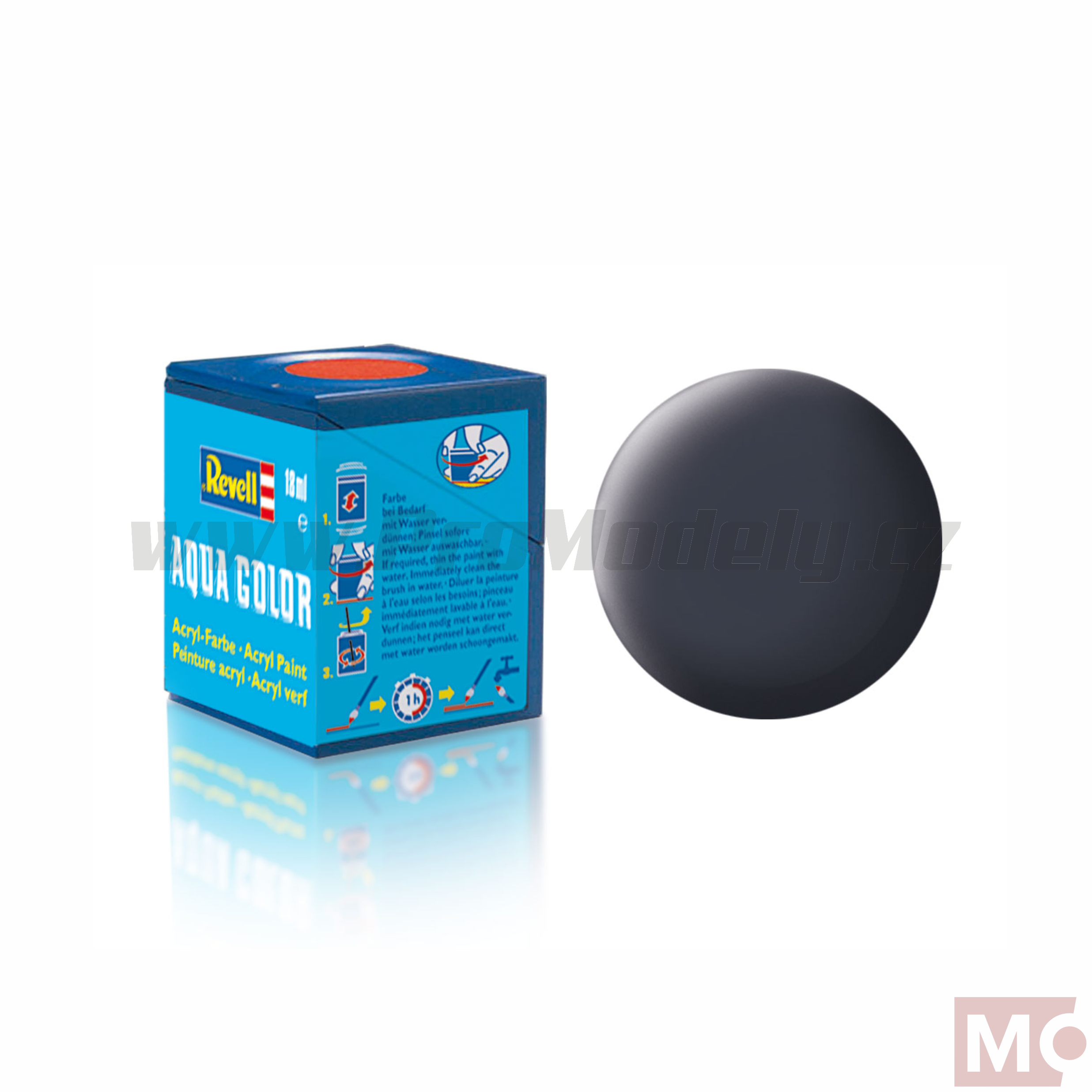 Revell 18ml AQUA 78 pancéřová šedá matná