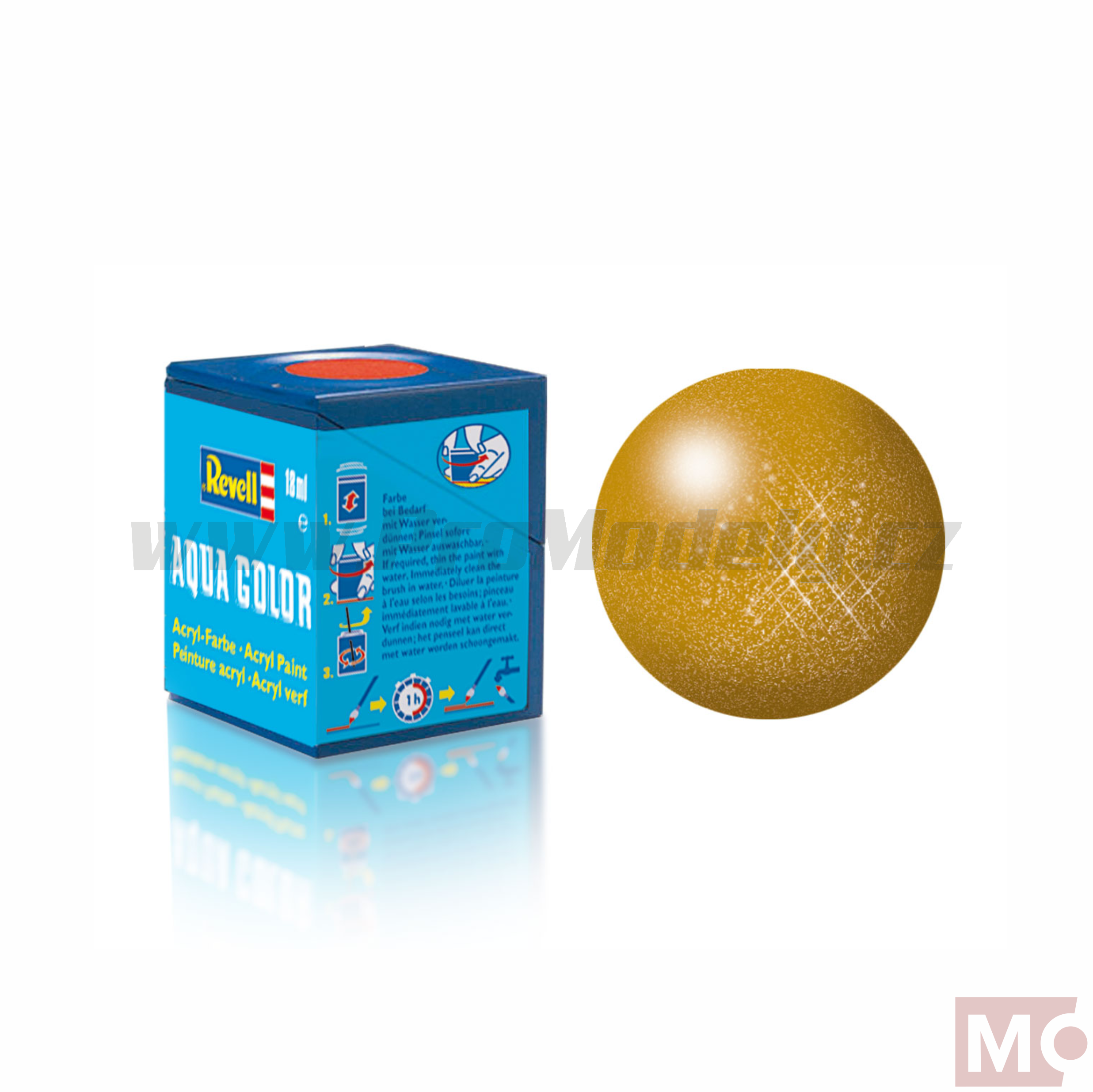 Revell 18ml AQUA 92 mosaz matná