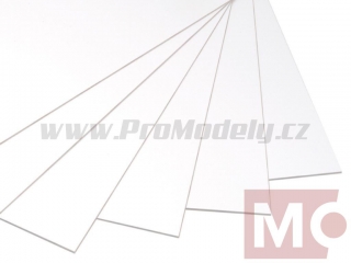 PVC pěněné 1mm, bílá, 500x1000mm