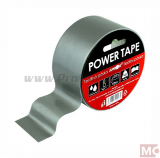Textilní lepící páska POWER šedá, 48mm x 10m