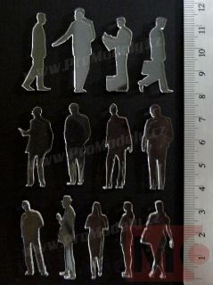 Figurka 2D, čirá, 1:50