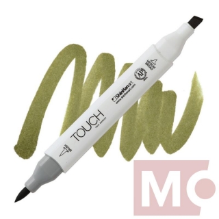 Y225 Olive green dark TOUCH Twin Brush Marker
