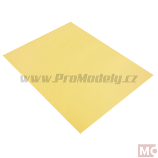 Pěnová guma Moosgummi 20x30cm, 2mm, světle žlutá