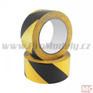 Lepící páska SAFETY TAPE žlutá / černá, 48mm x 20m