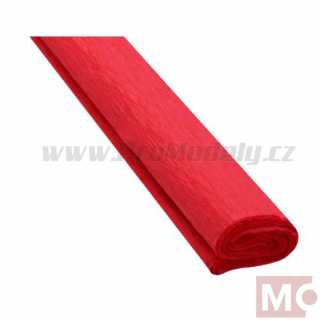 Krepový papír, 50x200cm, červený