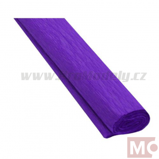 Krepový papír, 50x200cm, tmavě fialový