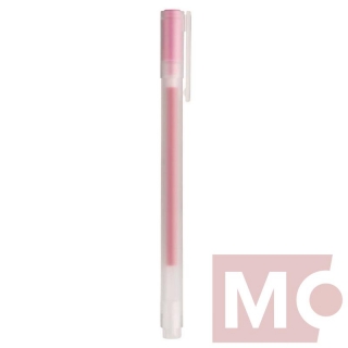 0,38mm MUJI růžové pero gelové