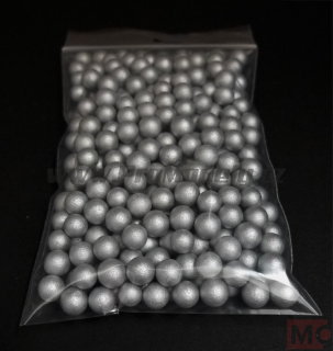 Polystyrenové kuličky stříbrné Ø 8-10mm, balení 8x14cm