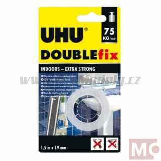 Pěnová montážní páska UHU Double Fix, 19mm x 1,5m, 75 kg