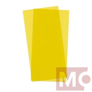Průhledná deska 0,25mm, 2ks žlutá