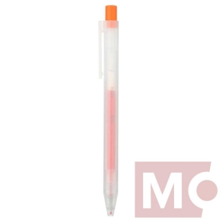 0,5mm MUJI oranžové pero gelové "CLICKER"