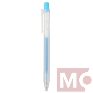 0,5mm MUJI světle modré pero gelové "CLICKER"