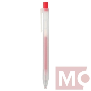 0,5mm MUJI červené pero gelové "CLICKER"